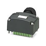 Connector hood with an integrated connector