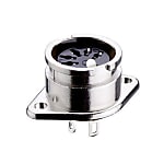 DIN connector Sleeve socket, straight pins