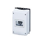 Molded-plastic enclosure