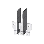 Bus connector offset front