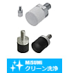 【クリーン洗浄品】シリコンゴムプッシャ/ふっ素ゴムプッシャ　おねじタイプ