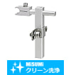 【クリーン洗浄品】コンベヤ用丸棒ワークガイド取付金具－スタンダードタイプ－