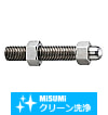 【クリーン洗浄品】フットジャッキボルト　先端球面フランジ付