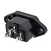 Panel Mount Socket Screw Fastening Socket (C14 Male)