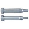 Two-Step Core Pins -Shaft Diameter (P) Designation (0.01mm Increments) /Shaft Diameter Tolerance 0_-0.005/Tip A·V･E Tolerance ±0.01 Type-