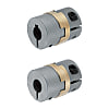 Flexible Couplings - Oldham type, high stiffness, clamp-on type.
