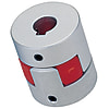 Flexible Couplings - With clamp type fastening and aluminum body.