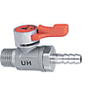 Compact Ball Valves - Stainless Steel, PT Male, Hose Barb (MISUMI)
