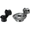 Bevel Gears - Pressure Angle 20 Degrees, Straight, Spiral, Module 1.0, 1.5, 2.0