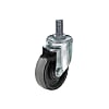 Casters - With threaded swivel plate, rotation stop, CMG series (light loads).