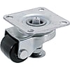 Casters - With integrated leveler, steel (medium loads).