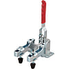 Vertical Hold-Down Toggle Clamps - Two-Pronged, Flange Base, Tightening Force 800-1500
