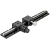 Manual X-Axis Stages - Dovetail, Rack & Pinion, Long Stroke, Blocks Selectable, XLARGE
