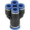 Push to Connect Fittings - Manifold, Double Y-Shaped