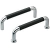 Handles - U-type, rounded, rubber coated.