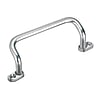 Handles - U-type, rounded, angled with swivel mounting plates at ends.