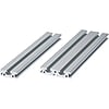 Extrusiones planas de aluminio - sin hombro, ancho de ranura 10 mm