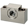 Ball Screw Support Units - Fixed Side, Block Type. With radial bearings.