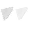 [Clean & Pack]5 Series (Slot Width 6 mm) - Sheet Metal Plates for 20, 25, 40 Square Aluminum Extrusions, Corner Type