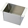無塗層麵板盒- 2個手柄，高耐腐蝕，熱浸鋼電鍍，不鏽鋼(MISUMI)