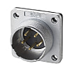 Metal Threaded Connectors · MNS Series, Panel Mount Socket