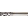 TiCN Coated Powdered High-Speed Steel Square End Mill, 4-Flute, Short
