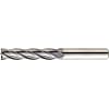 TiCN Coated Powdered High-Speed Steel Square End Mill, 4-Flute/Regular