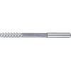 High-Speed Steel High Helical Reamer, Right Blade with 60° Left Spiral, Straight Shank, 0.1mm Unit Designation Model