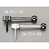 M10x50mm [スチール製 ]雄ねじフラットテンションレバー