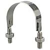 TRUSCO SGP管用Uバンド SUS304 呼び径 80A ねじ径3/8