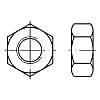 ISO 4032 Hexagon Nuts / Metric Coarse, Metric Coarse (Left) / Steel, Stainless Steel, Brass, Aluminium, Titanium
