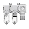 エアコンビネーション エアフィルタ+ミストセパレータ+レギュレータ AC20C-D〜AC40C-D