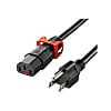 抜け防止ロック式電源コード ロックプラス（2m） APW15-515C13LP-20