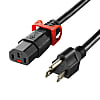 抜け防止ロック式電源コード ロックプラス（2m）