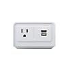 後付式USB・ACコンセント 18-011-W デスククランプ取付