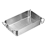 18-8 School Lunch Tray with Stopper, Portable Type