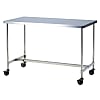 Stainless Steel Workbench, H-Type Frame, with Casters, SUS304 Uniform Load (kg) 150