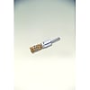カシメ結束式鋼線メッキ線軸付筒型ブラシ（黄より線） SE