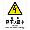 JIS Safety Mark (Warning), "Danger - High Voltage Power Transmission" JA-204S