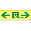 高亮度磷光通道引導標誌“←緊急出口→”ASN903