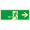高亮度磷光緊急出口指示標誌“緊急出口→”發光SN-2801 (NIHONRYOKUJUJI)