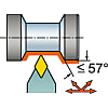外径旋削 - ネガ・チップ用バイト シャンクバイト コロターン RC ダブルクランプ DDNNN