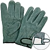 Oiled Cowhide Leather Gloves - Inner Cotton Hook & Loop Fastener