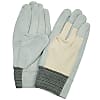 Cowhide Gloves Knitted Fabric on the Back of the Hand 305