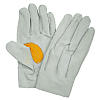 Heavy Duty Leather Gloves - Reverse Stitching Flannel