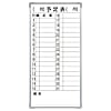 マグネット付き軽量スチールホワイトボード 予定表(スチール製)  1.5kg