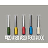 6x15mm 軸付砥石(#120/3mm軸)