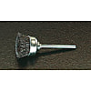 20mm/3.0mm軸 カップ型軸付ブラシ(スチール製)