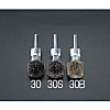30mm/6.0mm軸 軸付ブラシ(ステンレス製)