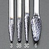3x 13mm/3mm軸 [Coated]超硬バー